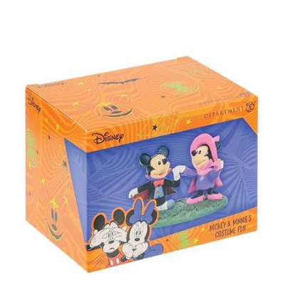 Enesco Disney Village Mickey and Minnie Costume Fun Figurine