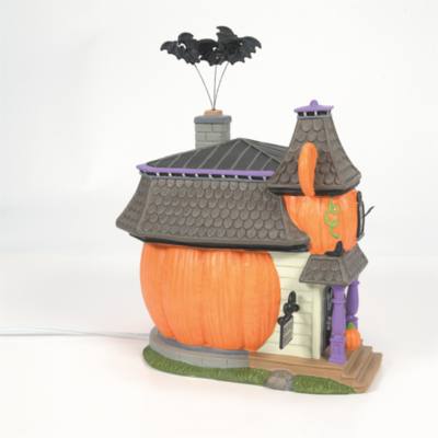 Enesco Disney Village Mickey Mouse's Pumpkin Manor Light-Up Figurine