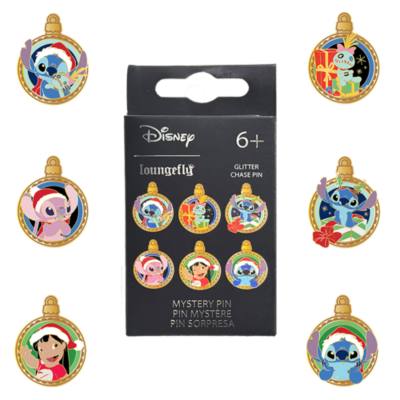 Loungefly Lilo & Stitch Holiday Ornaments Mystery Box Pins