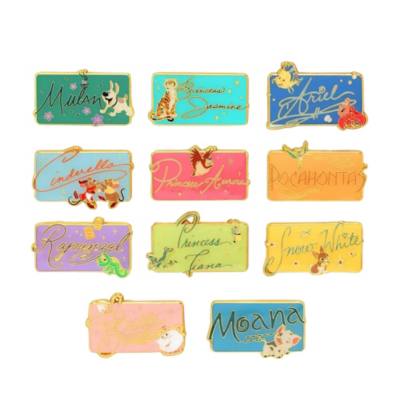 Loungefly Disney Princess Signature and Sidekick Licence Plate Mystery Pin