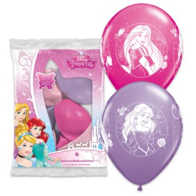 Set 6 globos, princesa Disney