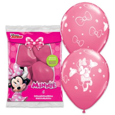 Minnie Mouse Balloons, Pack of 6