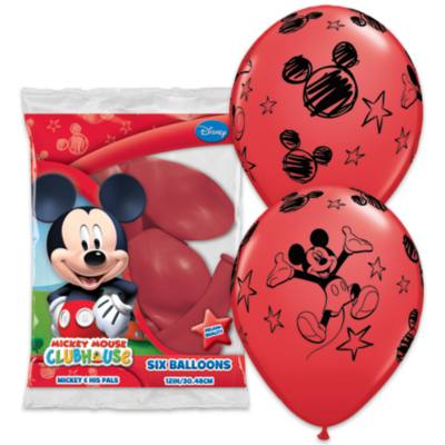 Mickey Mouse Balloons, Pack of 6