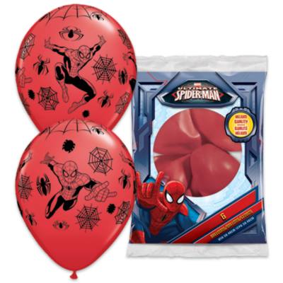 Spider-Man Balloons, Pack of 6