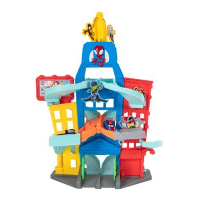 Jazwares Marvel Spidey and His Amazing Friends Amazing Metals City Track Set - 24-Inch Dual Track Playset