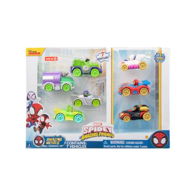 Jazwares Marvel's Spidey and His Amazing Friends Amazing Metals 7 Pack Playset