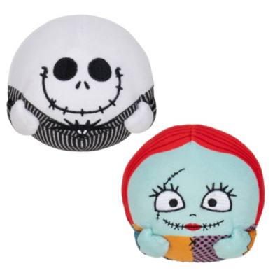 Jazwares Jack and Sally Squeaky Soft Toy Set For Dogs, Tim Burton's The Nightmare Before Christmas