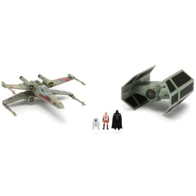 Jazwares Star Wars Micro Galaxy Squadron X-wing vs. TIE Advanced Battle Pack