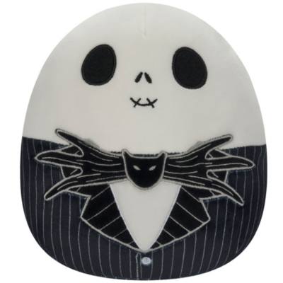 Jazwares Jack Skellington Squishmallows Small Soft Toy, Tim Burton's The Nightmare Before Christmas - 20cm