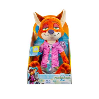 Jazwares Nick Wilde Medium Feature Soft Toy, Zootropolis 2 - 35.5cm