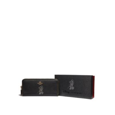 Cartera negra con motivos Minnie, Coach