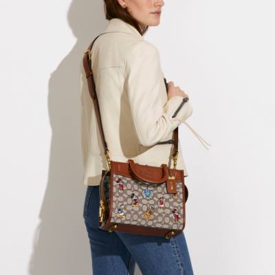 Disney x COACH Walt Disney World Mickey and Minnie Mouse Rogue Bag