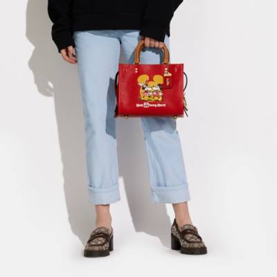 Disney x COACH Mickey and Minnie Mouse Crossbody Bag
