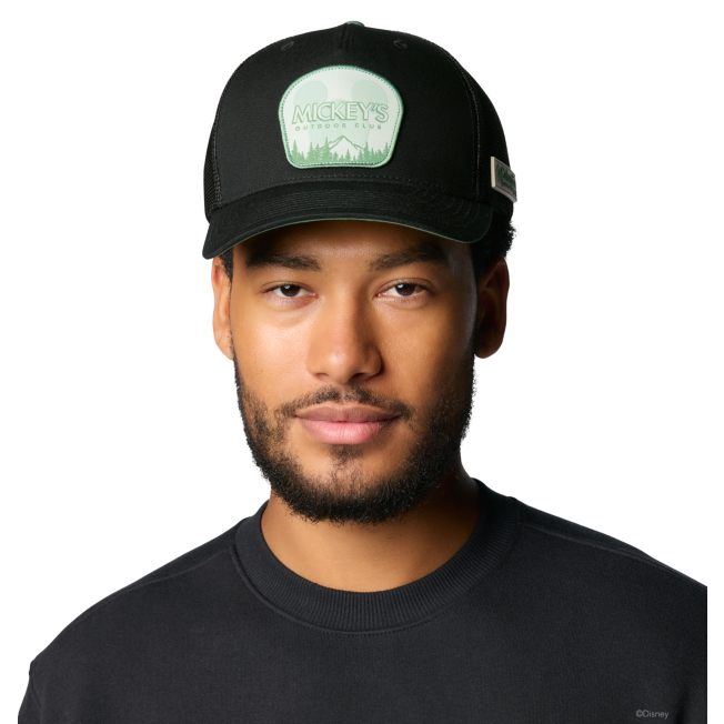 Columbia Mickey Mouse Outdoor Club Black Baseball Cap For Adults