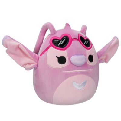 Jazwares Valentine's Angel Wearing Heart Sunglasses Squishmallows Medium Soft Toy, Lilo & Stitch - 20.5cm