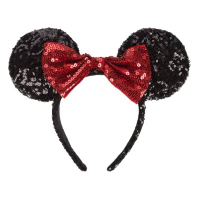 Disneyland Paris Minnie Mouse Sequined Ear Headband for Adults