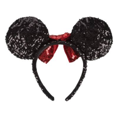Disneyland Paris Minnie Mouse Sequined Ear Headband for Adults