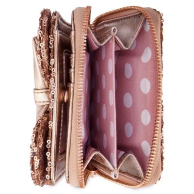 Loungefly Minnie Mouse Rose Gold Sequin Wallet