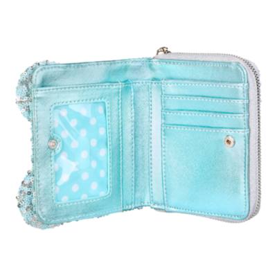 Loungefly Minnie Mouse Aqua Arendelle Sequin Wallet