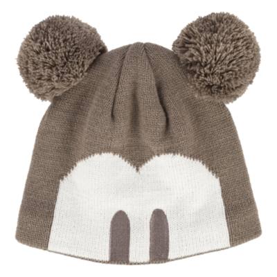 Disneyland Paris Mickey Mouse Pom Ears Beanie Hat for Adults