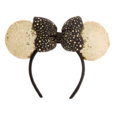 Disneyland Paris Minnie Mouse Gold Sequin Ears Headband