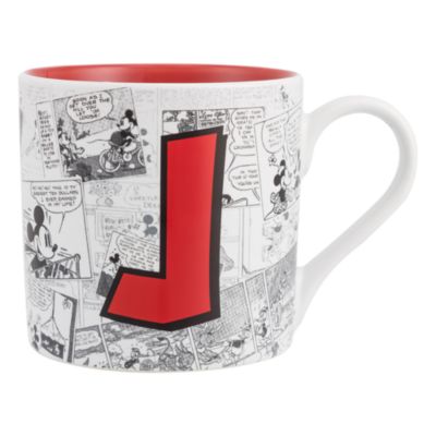 Disneyland Paris Mickey Mouse Vintage Artwork Mug - Letter J