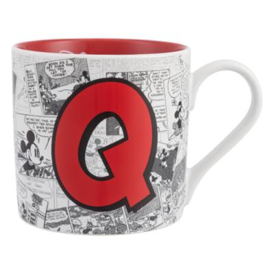 Disneyland Paris Mickey Mouse Vintage Artwork Mug - Letter Q