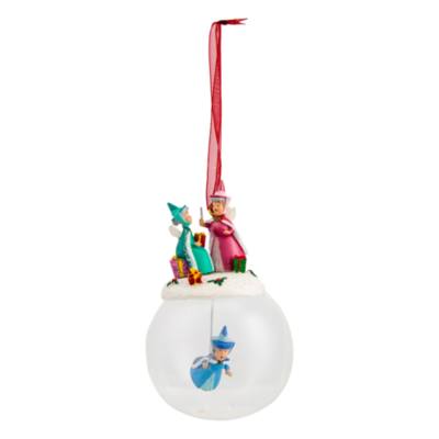 Disneyland Paris 3 Fairies Glass Christmas Bauble