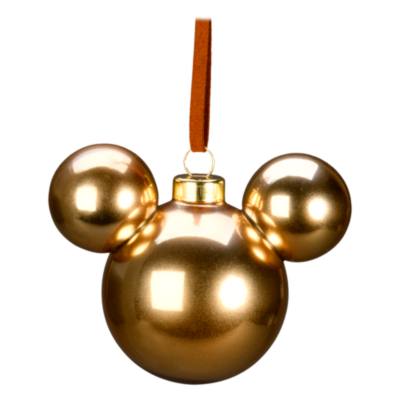 Disneyland Paris Mickey Mouse Gold Icon Hanging Ornament
