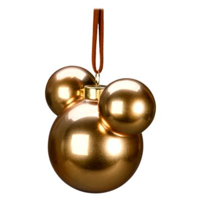Disneyland Paris Mickey Mouse Gold Icon Hanging Ornament