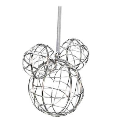 Disneyland Paris Mickey Mouse Silver Metal Hanging Ornament