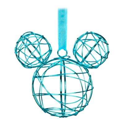 Disneyland Paris Mickey Mouse Blue Metal Hanging Ornament