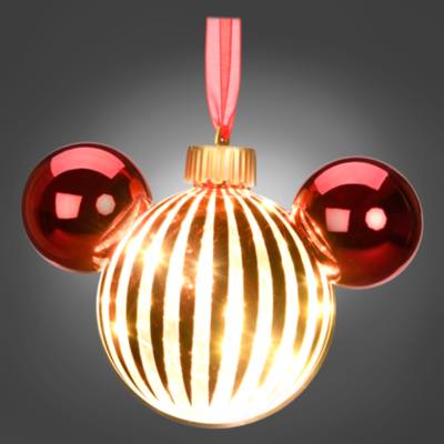 Disneyland Paris Mickey Mouse Red Icon Light-Up Hanging Ornament
