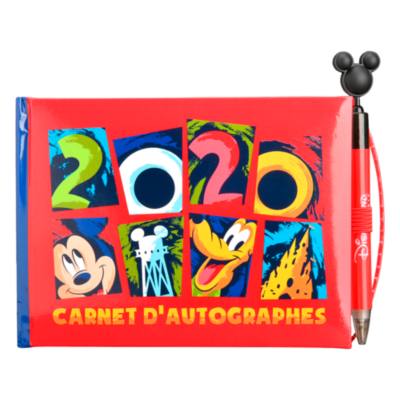Disneyland Paris Mickey and Friends 2020 Autograph Book and Pen Set