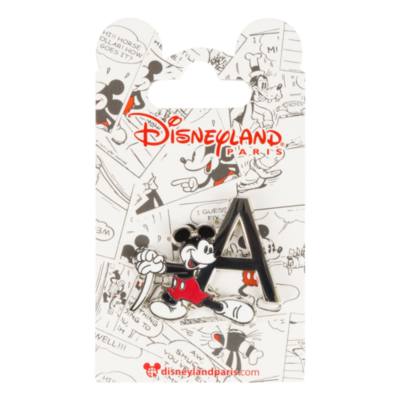 Disneyland Paris Mickey Mouse 'A' Letter Pin