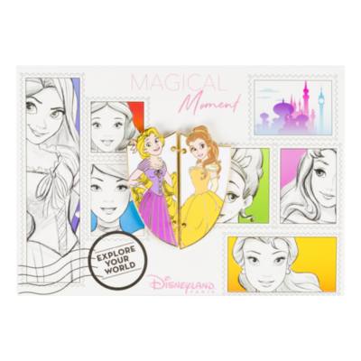 Disneyland Paris Rapunzel And Belle Postcard Pin