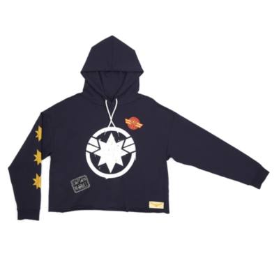 Disney Store Captain Marvel Hooded Sweatshirt For Adults