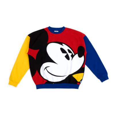 Disney Store Micky Maus Sweatshirt Mit Colour Blocking Fur Erwachsene Shopdisney