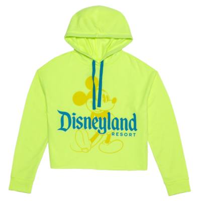 Disneyland Resort Mickey Mouse Neon Summer Hooded Sweatshirt For Adults