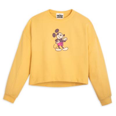 Disney Store Mickey Mouse Genuine Mousewear Ladies' Yellow Sweatshirt |  shopDisney
