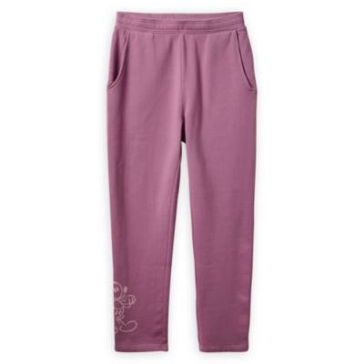 Disney Store Pantalon de jogging Mickey Genuine Mousewear mauve pour femmes