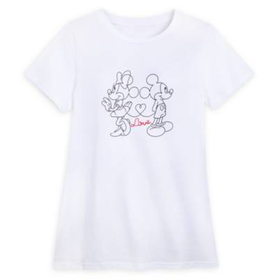 Disney Store T-Shirt Mickey et Minnie amoureux pour femmes