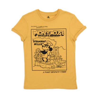 Disney Store Steamboat Willie T-Shirt For Adults