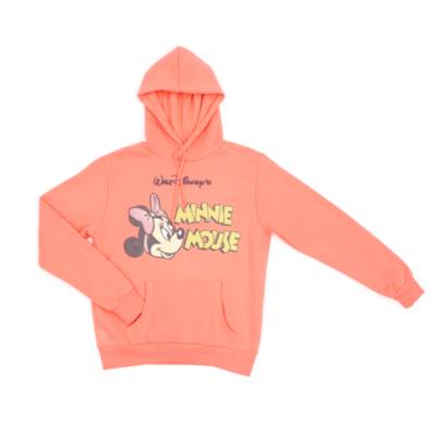 Disney Store Minnie Mouse Vintage Style Hooded Sweatshirt For Adults