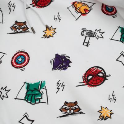 Felpa con cappuccio adulti Avengers stile bozzetto Disney Store