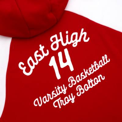 High School Musical Raglan Hooded Sweatshirt For Adults