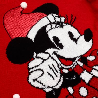 Disney Store Minnie Mouse Holiday Cheer Christmas Jumper For Adults