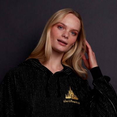 Disney Parks Walt Disney World 50th Anniversary Luxe Logo Hooded Sweatshirt For Adults