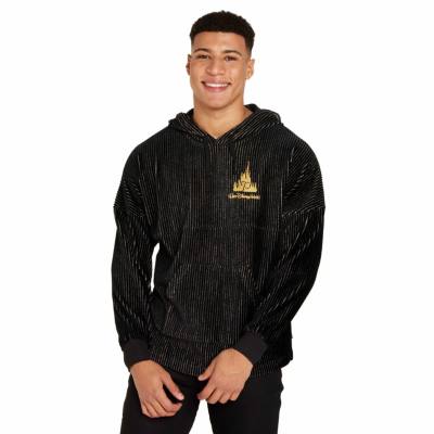 Disney Parks Walt Disney World 50th Anniversary Luxe Logo Hooded Sweatshirt For Adults