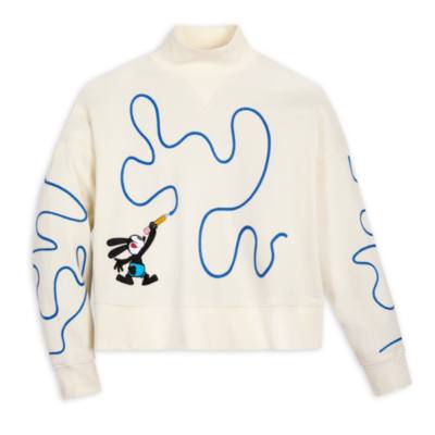 Oswald, der lustige Hase - Disney100 Oswald, der lustige Hase Kollektion - Sweatshirt mit Rei&szlig;verschluss am Hals f&uuml;r Damen